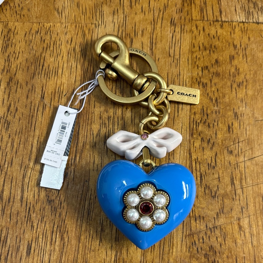 Coach Resin Heart Bag Charm